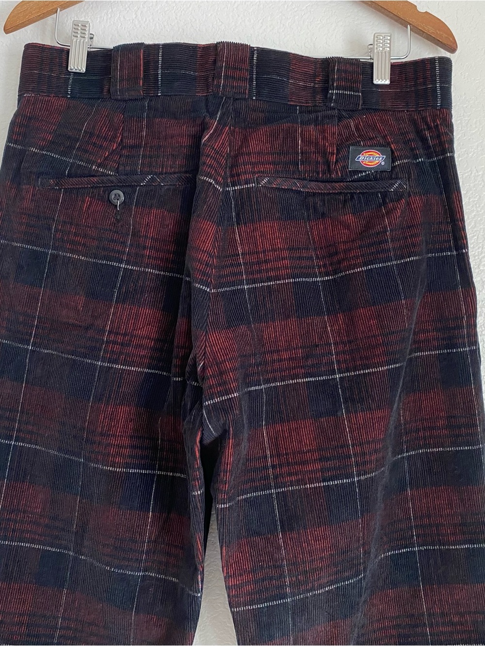 Dickies Alma Plaid Corduroy Pants, black, 33 - Picture 4 of 9